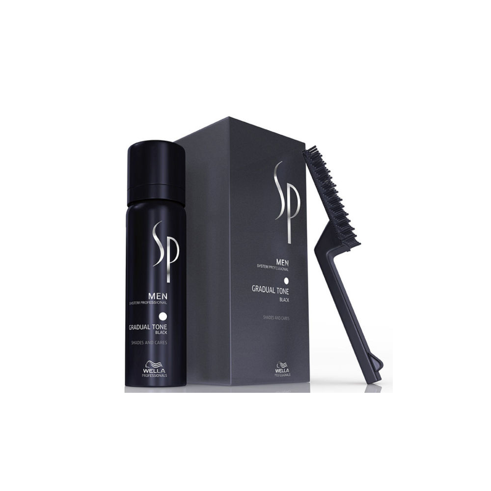 SP MEN GRADUALL TONE BLACK žilus plaukus tonuojančios putos, 60+30ml