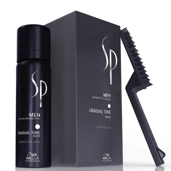 SP MEN GRADUALL TONE BLACK žilus plaukus tonuojančios putos, 60+30ml SP MEN GRADUALL TONE BLACK žilus plaukus tonuojančios putos, 60+30ml