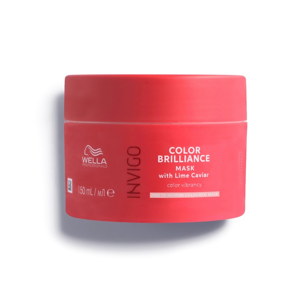 Wella Invigo BRILLIANCE MASK FINE dažytų plaukų kaukė, 150ml