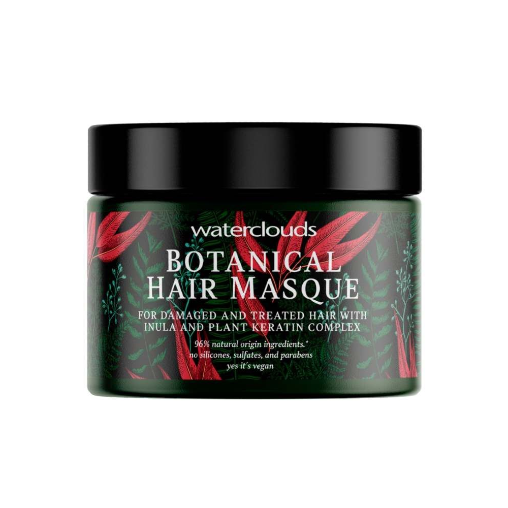 Waterclouds Botanical intensyviai maitinanti plaukų kaukė su keratinu, 200 ml