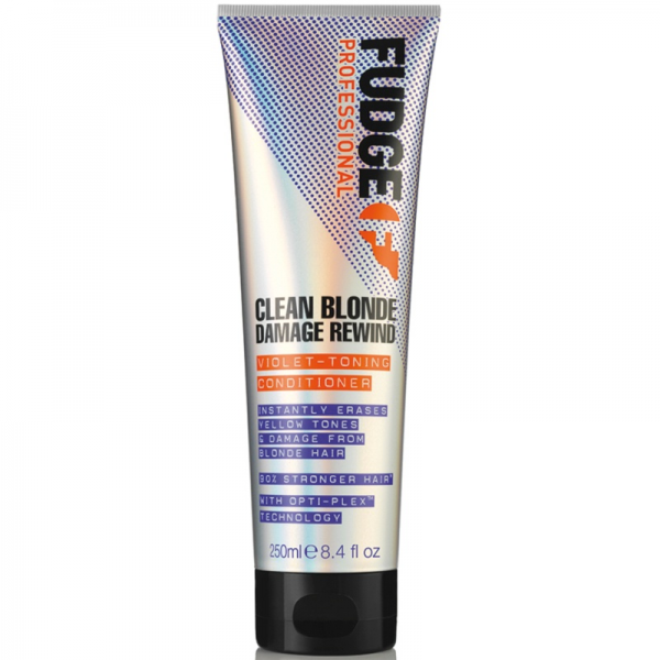 Fudge Clean Blonde Damage Rewind Violet-Toning tonuojantis atkuriantis violetinis šampūnas, 250 ml