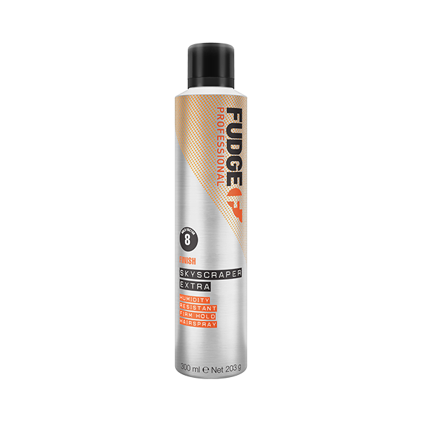 Fudge Skyscraper Extra atsparus drėgmei plaukų lakas stipr. fiks, 300 ml